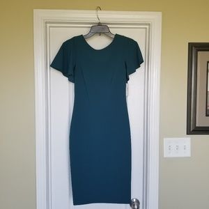 Calvin Klein Flutter Sleeve Sheath Dress